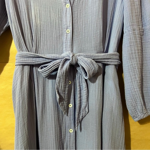 Xirena | Selene Dress Perri Midi Shirtdress Button Front Gauze Cotton Size L - Picture 8 of 15